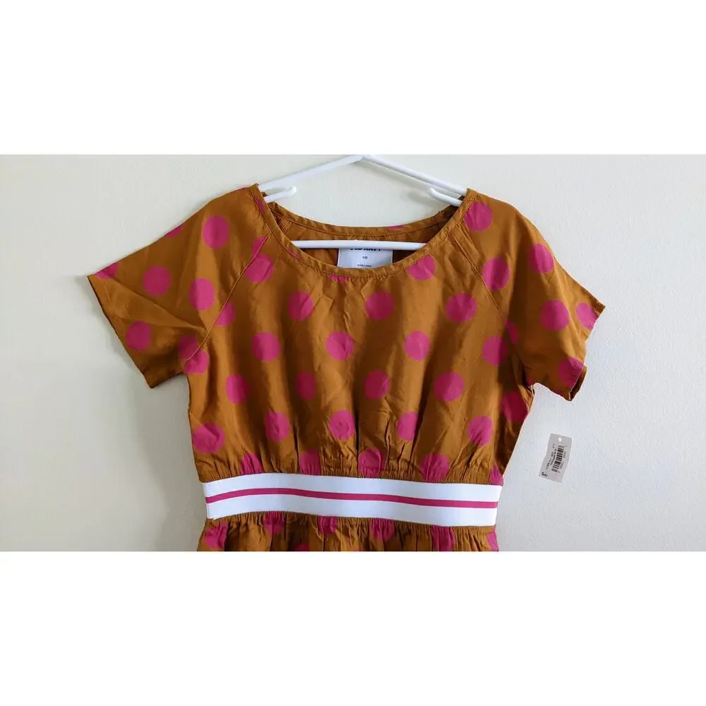 ON Mustard & Pink Dot Dress Sz6